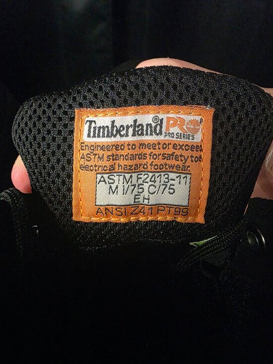 Timberland SZ  Composite toe black leather work boots main image 8